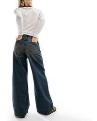 Collusion - X013 - jeans a fondo ampio a vita medio alta lavaggio sporco - Lyst