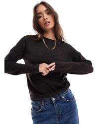 Vero Moda - Round Neck Knitted Jumper - Lyst