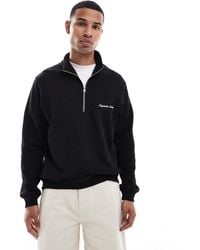 Jack & Jones - Relaxed Quarter Zip Sweatshirt - Lyst