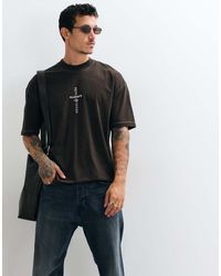 AllSaints - Knox Short Sleeve Graphic Embroidered Logo T-shirt - Lyst