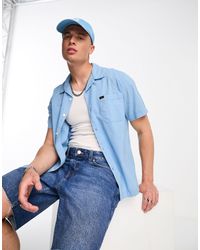 Lee Jeans - Camicia comoda a maniche corte stile resort con colletto a rever chiaro - Lyst