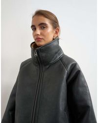 TOPSHOP - Giacca Oversize Con Cintura - Lyst