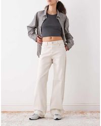 Noisy May - Yolanda Mid Rise Straight Leg Jeans - Lyst