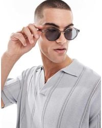 ASOS - Hexagon Sunglasses With Lens And Frame - Lyst