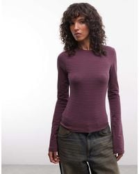 Weekday - Slim Fit Long Sleeve Top With Flared Sleeves - Lyst
