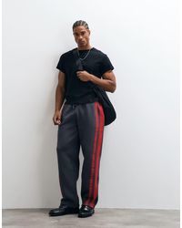 ASOS - Straight Leg jogger With Woven Tape - Lyst