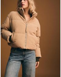 Stradivarius - Pufferjack Van Corduroy - Lyst