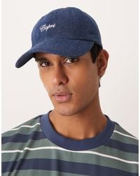 ASOS - Denim Cap With Logo - Lyst