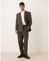 ASOS - Oversized Tapered Suit Pants - Lyst