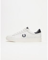 Fred Perry - Spencer Leather Trainers - Lyst