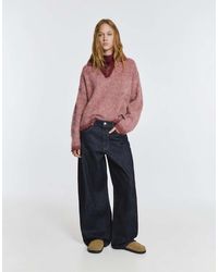 Pull&Bear - Barrel Jeans With Hearts - Lyst