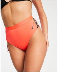 Nike - Sneakerkini High Waist Cheeky Bikini Bottom - Lyst