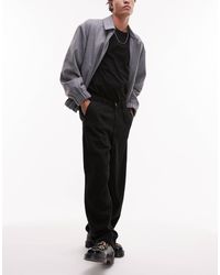 SELECTED - Wide Fit Pleated Trouser - Lyst