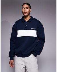 ASOS - Oversized Fit Polo Shirt With Print Detail - Lyst