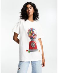 ASOS - Oversized T-shirt With Bubblegum Graphic - Lyst