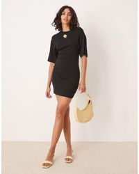 Gina Tricot - Short Sleeve Sculpt Jersey Mini Dress - Lyst