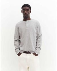 Pull&Bear - Waffle-knit Long Sleeve T-shirt - Lyst