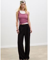 Stradivarius - Wide-leg Formal Wear Trousers - Lyst