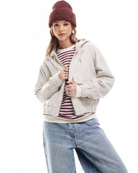 ONLY - – kapuzenjacke aus cord - Lyst