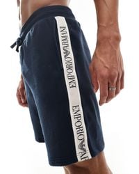 Emporio Armani - Bodywear Lounge Shorts With Logo Detail - Lyst