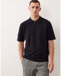 Jack & Jones - Premium Half Zip Knitted Polo - Lyst