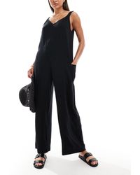 ASOS - Beach Jumpsuit With Pocket Detail - Lyst