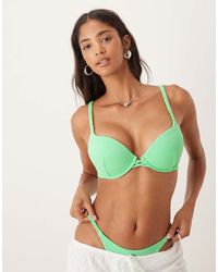Boux Avenue - Mirano Textured Wave Super Push Up Bikini Top - Lyst