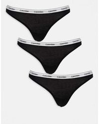 Calvin Klein - Modern Logo 3 Pack Thong - Lyst