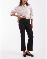 & Other Stories - Wool Blend Kickflare Trousers With Clean Waistband And Waist Tie - Lyst