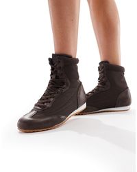 SEQWL - Drifters - bottines style boxe - marron - Lyst