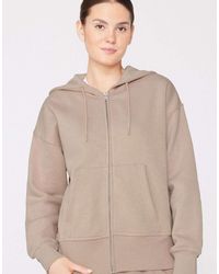 Tezenis - Thick Brushed Fleece Zip-Up Hoodie - Lyst