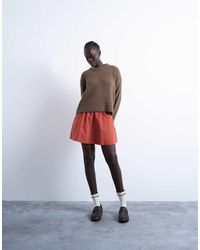 TOPSHOP - Mini Rok Met Elastische Taille - Lyst