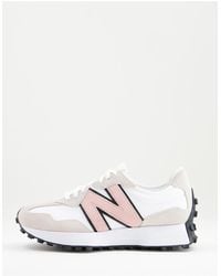 608 - Sneakers bianche e rosa con suola spessa di New Balance in Bianco |  Lyst