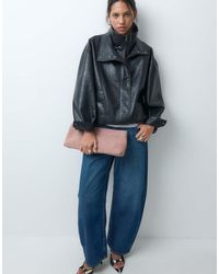 ASOS - Suede Elongated Pouch Grab Bag - Lyst