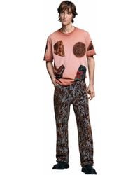 Desigual - T-shirt manches courtes à motif patchwork - Lyst