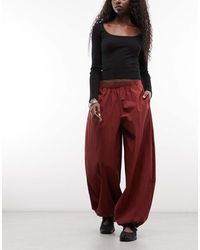 ASOS - Cotton Nylon Blend Pull On Balloon Pants - Lyst