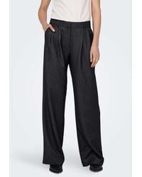 ONLY - Hattie High Waist Straight Tapered Fit Trousers - Lyst