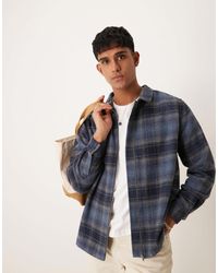 ASOS - – angeraute, karierte hemdjacke - Lyst