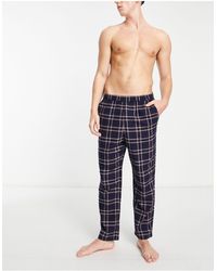 Jack & Jones - Flannel Check Pyjama Bottom With - Lyst