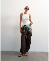 TOPSHOP - Crinkle Balloon Trouser - Lyst