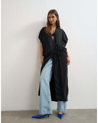 TOPSHOP - Jacquard Maxi Bed Jacket - Lyst