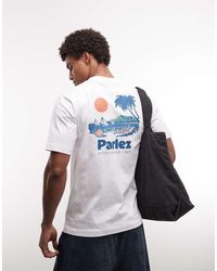 Parlez - Short Sleeve Willford Beach Back Graphic T-shirt - Lyst