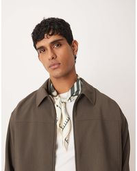 Prohibited - Rush - foulard à carreaux - crème - Lyst