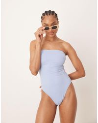 ASOS - Asos design tall – maya – eleganter, trägerloser, gepolsterter badeanzug - Lyst