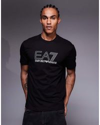 EA7 - Armani Logo Crew Neck T-Shirt - Lyst