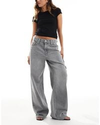 Calvin Klein - Jean baggy à taille basse - délavé - Lyst
