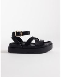 SEQWL - Strappy Flatform Sandals - Lyst