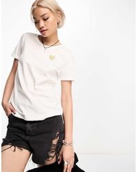 ONLY - Heart Motif T-Shirt - Lyst