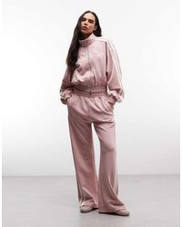 CERNUCCI - Wide Leg Track Pants Co-Ord With Side Taping - Lyst