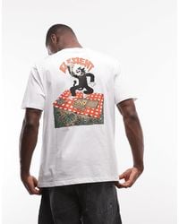 Element - T-shirt à imprimé chat et pizza au dos - Lyst